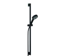Kludi Dive - Conjunto de cabezal de ducha, barra y manguera, negro mate 6891039-00