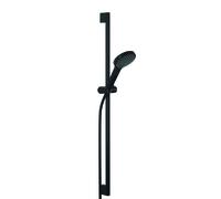 Kludi Dive - Conjunto de cabezal de ducha, barra y manguera, negro mate 6991039-00