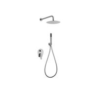 IMEX - Conjunto de ducha monomando empotrado Delos GPD055/AC - Acero S316 satinado