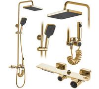 Conjunto De Ducha Rea Helix Gold