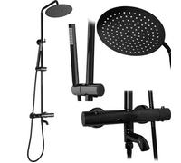 Conjunto De Ducha Rea Lungo Black Metallic
