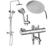 Conjunto De Ducha Rea Lungo Diamond Chrome Termostat