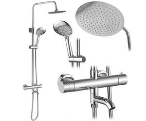 Conjunto De Ducha Rea Lungo Diamond Chrome Termostat