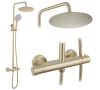 Conjunto De Ducha Rea Lungo Termostat, Brush Gold 344 X 25,7 X 102,5 Cm