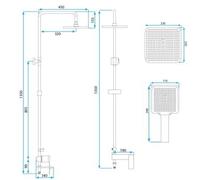 Conjunto De Ducha Rea My1902-78c Storm Chrome