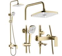 Conjunto De Ducha Rea My1902-78gg Storm Brush Gold