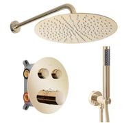 Conjunto De Ducha Rea Oculto Con Termostato Lungo Gold Box