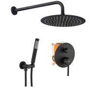 Conjunto De Ducha Rea Oculto Rea Lungo Black + Box