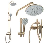 Conjunto De Ducha Rea Verso Brushed Gold