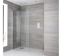 Conjunto de Ducha Walk-in con Mampara de Obra con Selección de Hojas de Vidrio y Sumideros - Portland