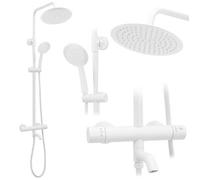 Conjunto De Ducha Y Bañera Con Termostato Rea Lungo White