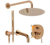 Conjunto De Ducha Y Bañera Rea Lungo Copper + Box