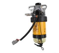 Conjunto de filtro de combustible de fibra sintética de tres capas con sensor 30 para cargadores de la serie JCB 32 que funcionan de -40C a 120C en sistemas diesel de alta presión