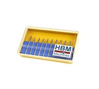 Conjunto de fresas HM de 10 piezas HBM con sujeción de 3 mm
