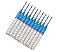 Conjunto de fresas para ranurado, 10 piezas - Fresas de metal duro - Herramientas CNC - Grabado de placas de circuito impreso (PCB) - Brocas para tallado - Calidad superior y servicio - Herramientas d