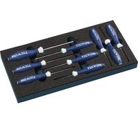 Conjunto de herramientas de 9 piezas, módulo 1/3, tipo T 6 - T 30, marca TECWERK