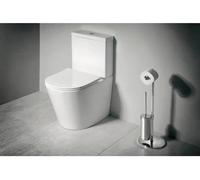 Conjunto de inodoro combinado Sapho PACO, diseño Rimless, taza abierta, modelo PC1012WR
