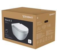 Duravit Starck 3 - Inodoro suspendido, asiento Softclose, blanco 42250900A1