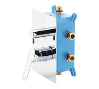 Conjunto de instalación con caja empotrada Novaservis Metalia 54, acabado cromado, para 3 vías, modelo 54051RX