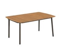 Conjunto de jardín 1 mesa + 4 sillas de ratán negro