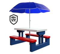 Conjunto de jardín para niños set de 1 mesa y bancos