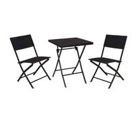 Conjunto de jardín tipo bistro de 3 piezas, con apariencia de ratán (ProGarden)