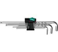 Conjunto de llaves Allen Wera de 1.5-10 mm con cabeza esférica