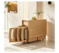 Conjunto De Mesa De Comedor Plegable Extensible | Set Comedor Plegable 5 Pzas Madera Para Espacios Pequeños, Comedor Y Cocina