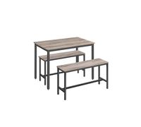 Conjunto de Mesa de Comedor y 2 Sillas
