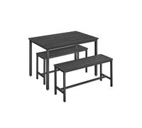 Conjunto de Mesa de Comedor y 2 Sillas 70 x 110 x 75 cm