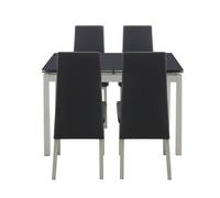 Conjunto de mesa tokyo extensible con 4 sillas 120 cm