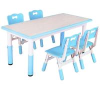 Conjunto de mesa y silla para niños - Juego de muebles para niños - Mesa de juegos - Escritorio infantil - Mesa infantil - Altura ajustable