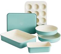 Conjunto de moldes antiadherentes Silecomplaza, no tóxicos, de cerámica libre de PFAS, aptos para horno, lavavajillas y resistentes a temperaturas de hasta 230 °C, fáciles de desmoldar, ideales para p