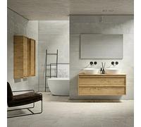 Conjunto de mueble de baño Línea (Ancho: 120 cm, Nogal, 5 pzs.)