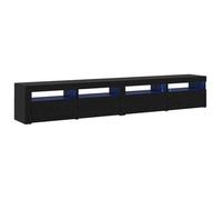 Conjunto De Mueble De Tv 3 Pcs Roble Negro 240 X 35 X 40 Cm Vidaxl