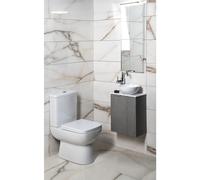 Conjunto de muebles de baño Sapho LATUS X 40, roble plateado/blanco