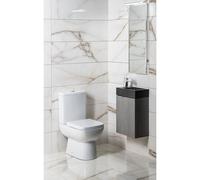 Conjunto de muebles de baño Sapho, modelo LATUS X 40, acabado en roble plateado