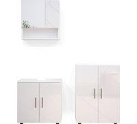 Conjunto de muebles de baño Vicco Irma Blanco alto brillo 3 piezas, Model 34674