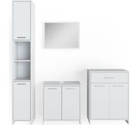 Conjunto de muebles de baño Vicco Kiko Blanco 4 piezas, Model 32725