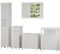 Conjunto de muebles de baño Vicco Riad Blanco 5 piezas, Model 40469
