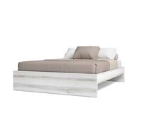 Miroytengo Conjunto de Muebles de Dormitorio Estilo Nórdico en Color Blanco Albo y Roble Rayado con Varias Distribuciones White - light wood With closet
