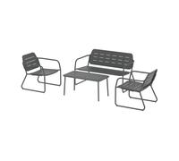 Conjunto de muebles de jardín andria 4 piezas - gris antracita [casa.pro]