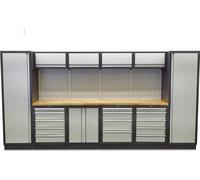 Conjunto de muebles de taller, 16 piezas, dimensiones: 4 metros x 2 metros