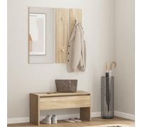 Conjunto de muebles para sala de estar "Living" en estilo Sonoma, fabricado con material de madera