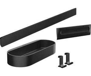 Conjunto de organizadores para baño: organizador para grifo de ducha, 4 piezas, color mate, ideal para colocar junto al mueble del baño