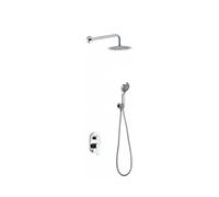 Conjunto de pared para ducha de diseño minimalista con un acabado cromado Oslo de Imex - Plateado / Latón / Imex
