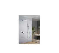 Conjunto de pared para ducha empotrado de diseño moderno con un acabado cromado Aruba de Imex