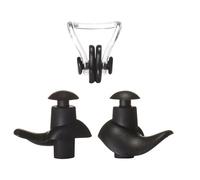 Conjunto de Pinza Nasal y Tapones para los Oídos Natación Profesional Protección Ocular Silicona Suave con Estuche Almacenador Transpirable