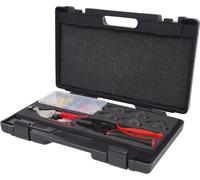 Conjunto de pinzas de crimpar KS TOOLS, modelo 115.1400, 220 mm, 188 g, 188,0 mm, 35 g, 35,0 mm, acero, 2370 g