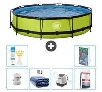Conjunto de piscina inflable "Exit Pool Rund" - 360x76 cm - 5 piezas - Modelo S329